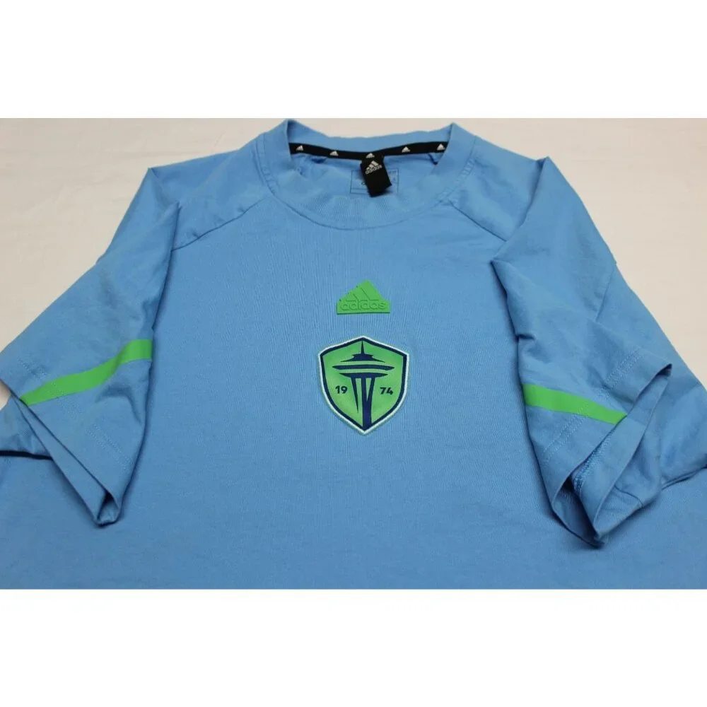 Adidas‎ men's MLS Seattle Sounders FC 2024 travel raglan t-shirt L